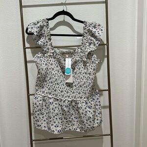 NWT Peplum Summer Top